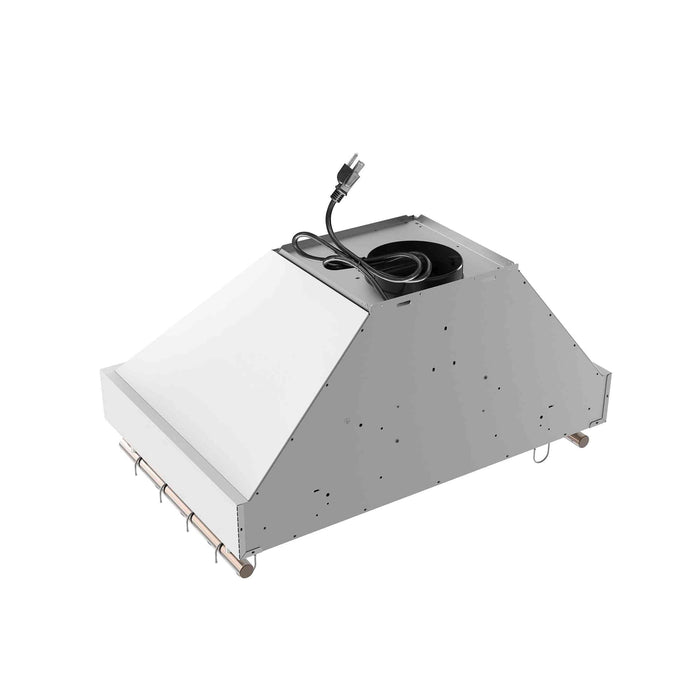 Forno Venezia 30 Inch Wall-Mounted Range Hood in White with Touch Controls and Baffle Filters