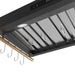 Forno Venezia 36 Inch Wall-Mounted Range Hood in Black with Touch Controls and Baffle Filters