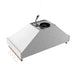 Forno Venezia 36 Inch Wall-Mounted Range Hood in White with Touch Controls and Baffle Filters