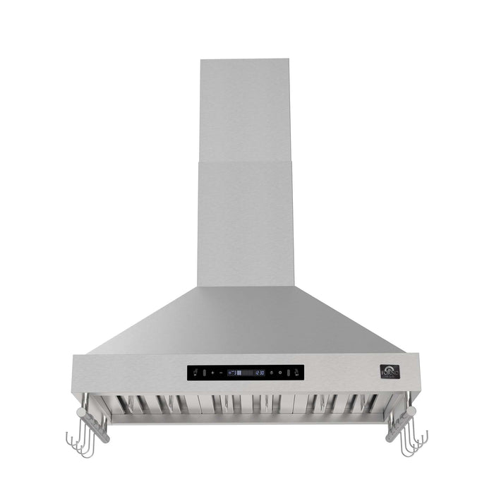 Forno Venezia 36 Inch Wall-Mounted Range Hood with Touch Controls and Baffle Filters