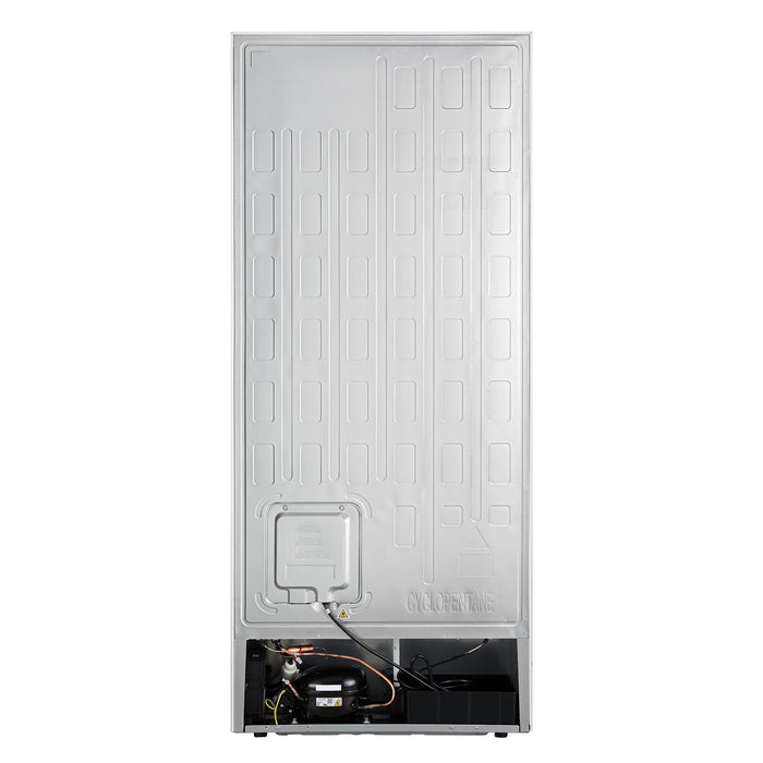 Forno Maderno 28-Inch Convertible Upright Freezer/Refrigerator in White with Antique Brass Handle, 13.6 cu.ft., Left Swing