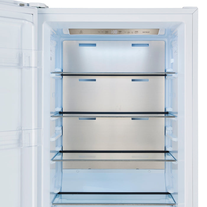 Forno Maderno 28" Built-In Convertible Refrigerator in White, 13.6 cu.ft. Left Swing with Decorative Grill - 32" Wide