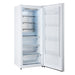 Forno Maderno 28-Inch Convertible Freezer/Refrigerator in White with Antique Brass Handle, 13.6 cu.ft. Right Swing