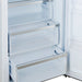 Forno Maderno 28-Inch Built-In Convertible Refrigerator in White with Antique Brass Handle, 13.6 cu.ft. Right Swing with Decorative Trim - 32-Inch Wide