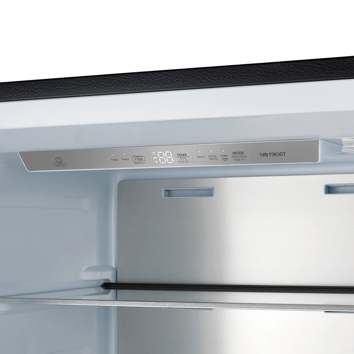 Forno Maderno 2-28-Inch Wide Convertible Refrigerator/Freezer in Black, Decorative Trim, 27.2 cu.ft, 84-Inch High, ENERGY STAR Certified