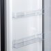 Forno Maderno 28-Inch Convertible Upright Freezer/Refrigerator in Black with Antique Brass Handle, 13.6 cu.ft., Left Swing