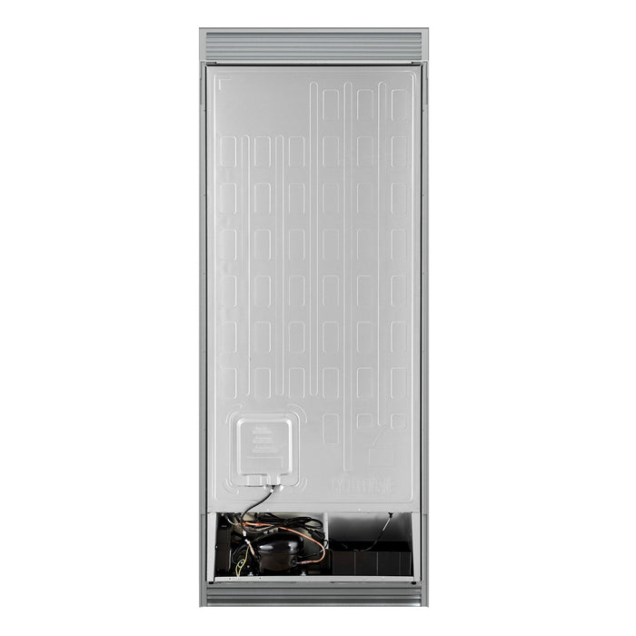 Forno Maderno 28-Inch Built-In Convertible Refrigerator in Black with Antique Brass Handle, 13.6 cu.ft. Right Swing with Decorative Trim - 32-Inch Wide