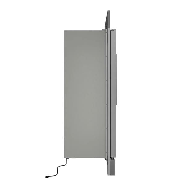 FORNO Maderno 28-Inch Built-In 13.6 Cu.Ft. Convertible Refrigerator in Stainless Steel, Left Swing with Decorative Grill FFFFD1722-32LSG