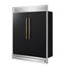 Forno Maderno 2-28-Inch Wide Convertible Refrigerator/Freezer in Black, Decorative Trim, 27.2 cu.ft, 84-Inch High, ENERGY STAR Certified
