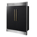 Forno Maderno 2-28-Inch Wide Convertible Refrigerator/Freezer in Black, Decorative Trim Grill, 27.2 cu.ft, 84-Inch High, ENERGY STAR Certified