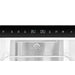 Forno 24inch Counter depth freestanding Bottom mount refrigerator with automatic ice, left swing door open,  Black color