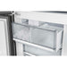 Forno 24inch Counter depth freestanding Bottom mount refrigerator with automatic ice, left swing door open,  Black color