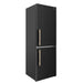 Forno 24inch Counter depth freestanding Bottom mount refrigerator, Right swing door open,  Black color