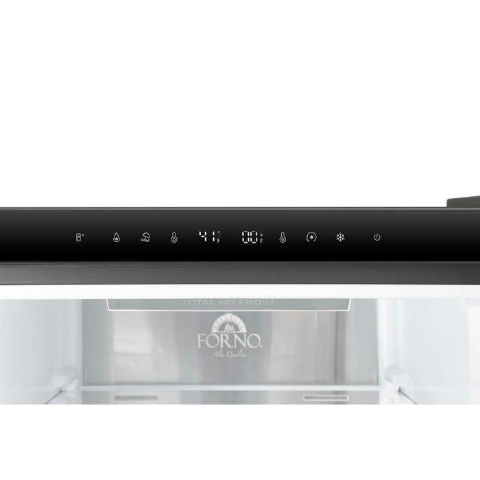 FORNO Custodia 24" Bottom Freezer, 10.3 cf., Right Swing, Total No frost, Stainless Steel handles