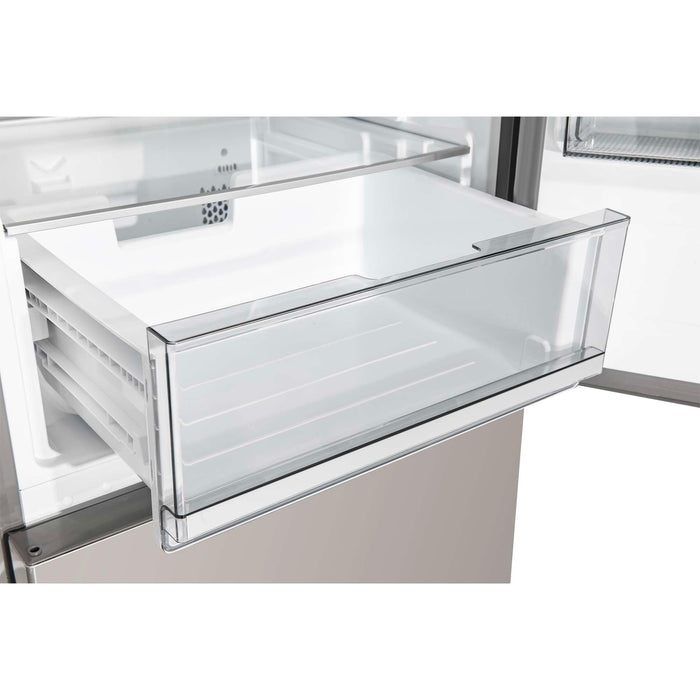 FORNO Custodia 24" Bottom Freezer, 10.3 cf., Right Swing, Total No frost, Stainless Steel handles