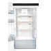 Forno 24inch Counter depth freestanding Bottom mount refrigerator with automatic ice, left swing door open,  White color