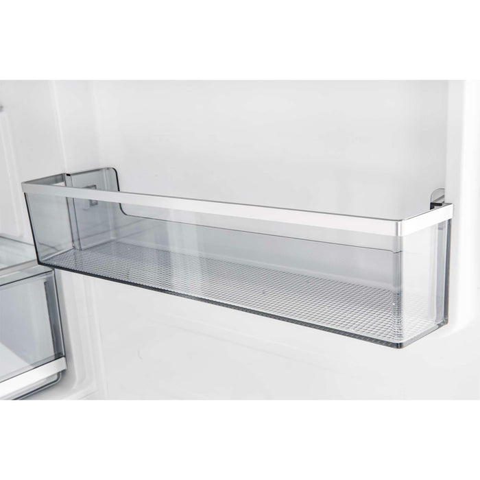 Forno 24inch Counter depth freestanding Bottom mount refrigerator, Right swing door open,  White color