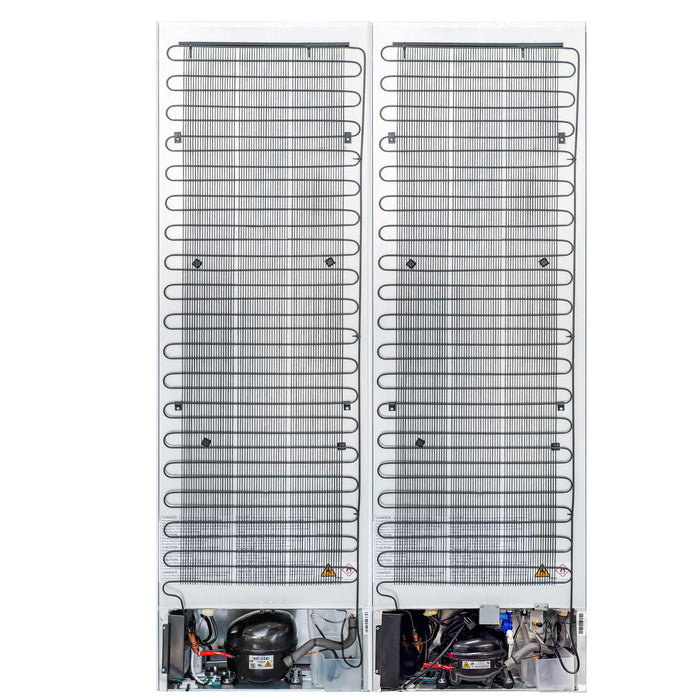 Rivestito 42 Inch Panel Ready Double Bottom Freezer, 16.9 cu. ft., Ice Maker, Total No Frost, Fast Cool & Fast Freeze