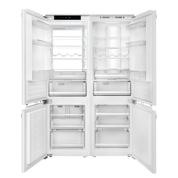 Rivestito 42 Inch Panel Ready Double Bottom Freezer, 16.9 cu. ft., Ice Maker, Total No Frost, Fast Cool & Fast Freeze