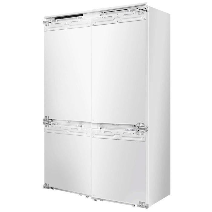 Rivestito 42 Inch Panel Ready Double Bottom Freezer, 16.9 cu. ft., Ice Maker, Total No Frost, Fast Cool & Fast Freeze