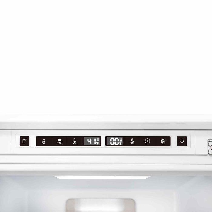 Forno Rivestito 22 Inch Panel Ready Bottom Freezer Refrigerator, 8.6 cu. ft., Total No Frost,  Fast Cool & Fast Freeze