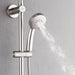 Forno Acqua AcquaSPA Retrofit Shower, Overhead Rainfall Shower, Handheld Shower Head, Body Jets, 6 Way Diverter, Brushed Nickel Finish, 1.8 GPM Flow Rate