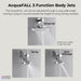 Forno Acqua AcquaFALL Shower, Polished Stainless Steel Finish, Overhead Rainfall Shower, 7 Way Diverter, Handheld Shower Head, Body Jets, 1.8 GPM Flow Rate