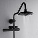 Forno Acqua AcquaFALL Shower, Matte Black Finish, Overhead Rainfall Shower, 7 Way Diverter, Handheld Shower Head, Body Jets, 2.5 GPM Flow Rate