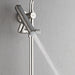 Forno Acqua AcquaFALL Shower, Brushed Nickel Finish, Overhead Rainfall Shower, 7 Way Diverter, Handheld Shower Head, Body Jets, 1.8 GPM Flow Rate