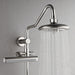Forno Acqua AcquaFALL Shower, Brushed Nickel Finish, Overhead Rainfall Shower, 7 Way Diverter, Handheld Shower Head, Body Jets, 1.8 GPM Flow Rate