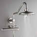 Forno Acqua AcquaFALL Shower, Brushed Nickel Finish, Overhead Rainfall Shower, 7 Way Diverter, Handheld Shower Head, Body Jets, 1.8 GPM Flow Rate