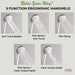 Forno Acqua AcquaSPA Shower Panel with SensoTEMP, Mirrored Stainless Steel Finish, Overhead Rainfall Shower, Handheld Shower Head, Body Jets, 2.5 GPM Flow Rate