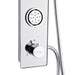 Forno Acqua AcquaSPA Shower Panel with SensoTEMP, Mirrored Stainless Steel Finish, Overhead Rainfall Shower, Handheld Shower Head, Body Jets, 1.8 GPM Flow Rate