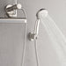 Forno Acqua AcquaFALL Mini Shower Head, Brushed Nickel Finish, Overhead Rainfall Shower, 7 Way Diverter, Handheld Shower Head, Body Jets, 1.8 GPM Flow Rate