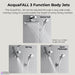 Forno Acqua AcquaFALL Mini Shower Head, Polished Stainless Steel Finish, Overhead Rainfall Shower, 7 Way Diverter, Handheld Shower Head, Body Jets, 2.5 GPM Flow Rate