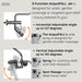 Forno Acqua AcquaFALL Mini 8 Inch Shower Head, Matte Black Finish, Overhead Rainfall Shower, Handheld Shower Head, Body Jets, 1.8 GPM Flow Rate
