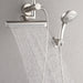 Forno Acqua AcquaFALL Mini 8 Inch Shower Head, Brushed Nickel Finish, Overhead Rainfall Shower, Handheld Shower Head, Body Jets, 1.8 GPM Flow Rate