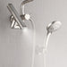Forno Acqua AcquaFALL Mini 8 Inch Shower Head, Brushed Nickel Finish, Overhead Rainfall Shower, Handheld Shower Head, Body Jets, 2.5 GPM Flow Rate