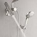 Forno Acqua AcquaFALL Mini 8 Inch Shower Head, Brushed Nickel Finish, Overhead Rainfall Shower, Handheld Shower Head, Body Jets, 2.5 GPM Flow Rate