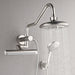 Forno Acqua AcquaFALL Mini 8 Inch Shower Head, Brushed Nickel Finish, Overhead Rainfall Shower, Handheld Shower Head, Body Jets, 1.8 GPM Flow Rate