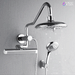 Forno Acqua AcquaFALL Mini 8 Inch Shower Head, Polished Stainless Steel Finish, Overhead Rainfall Shower, Handheld Shower Head, Body Jets, 2.5 GPM Flow Rate