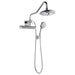 Forno Acqua AcquaFALL Mini 8 Inch Shower Head, Polished Stainless Steel Finish, Overhead Rainfall Shower, Handheld Shower Head, Body Jets, 2.5 GPM Flow Rate