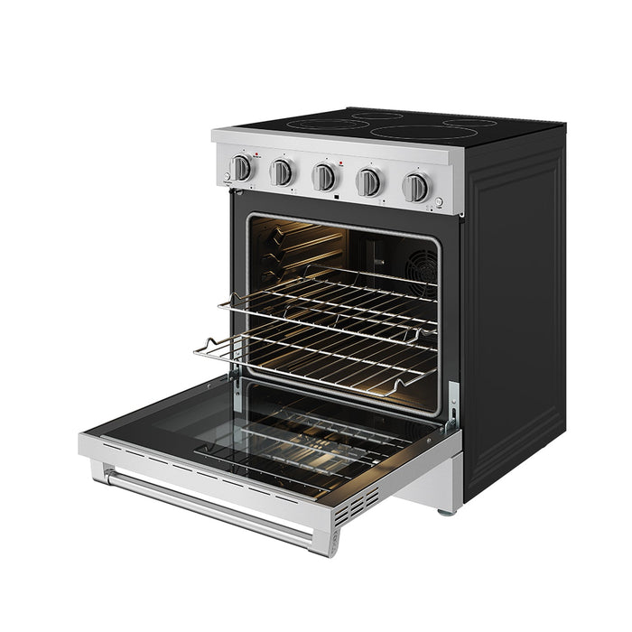 Thor Kitchen 30 Inch S Series Professional Freestanding Electric Range - rack slide out