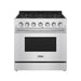Thor Kitchen 36 Inch S Series Professional Freestanding Gas Range (SRG3601)
