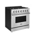 Thor Kitchen 36 Inch S Series Professional Freestanding Liquid Propane Range - left