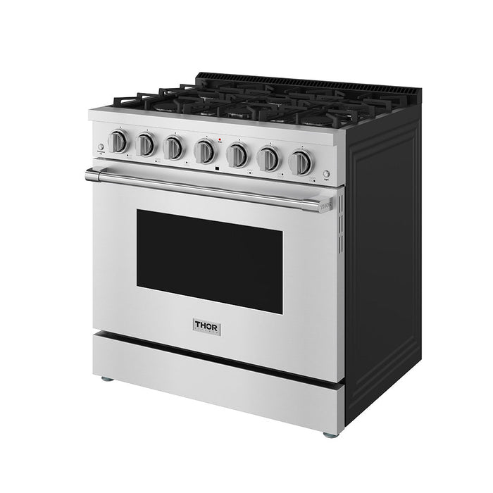 Thor Kitchen 36 Inch S Series Professional Freestanding Liquid Propane Range - right
