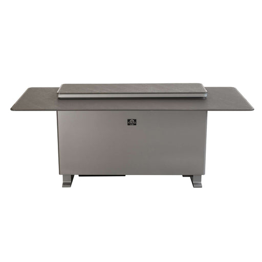 Elevato Smart Bar Table in Black, 5.3 cu.ft fridge and freezer with Bluetooth control
