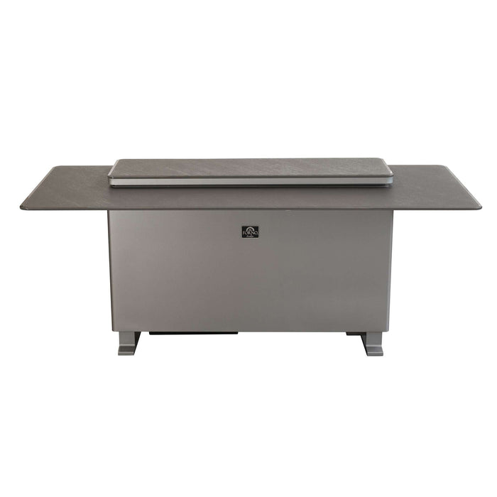 Elevato Smart Bar Table in Black, 5.3 cu.ft fridge and freezer with Bluetooth control