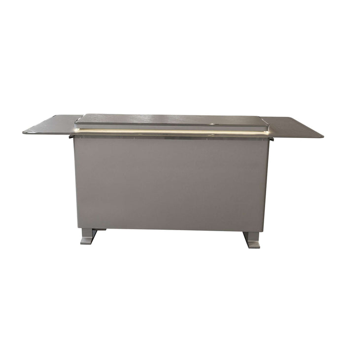 Elevato Smart Bar Table in Black, 5.3 cu.ft fridge and freezer with Bluetooth control