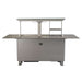 Elevato Smart Bar Table in Black, 5.3 cu.ft fridge and freezer with Bluetooth control